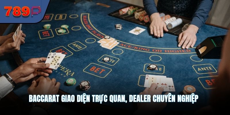 Baccarat giao diện trực quan, dealer chuyên nghiệp